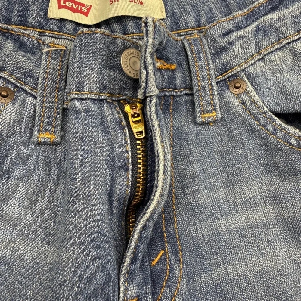 Levi‎ Strauss Boys 511 Slim Fit 18 Reg 29x29 Distressed Medium Wash Jeans